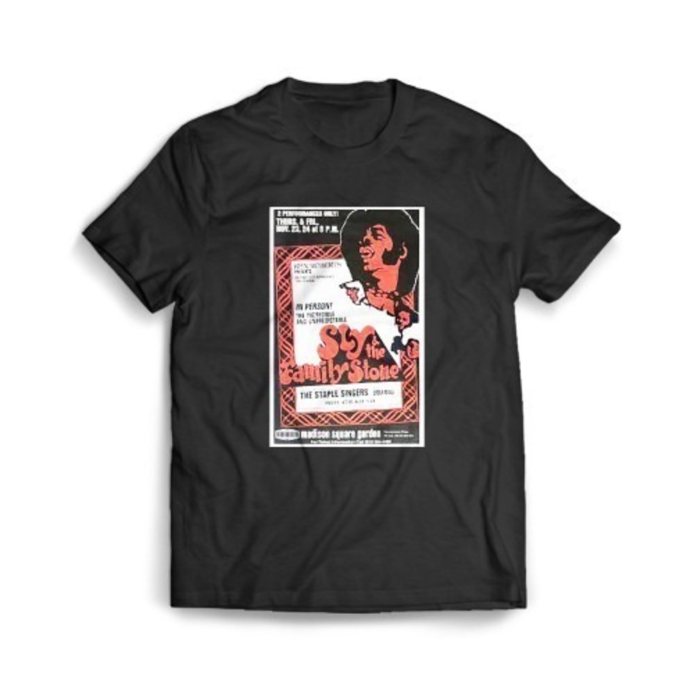 Sly And The Family Stone Staple Singers 1972 New York Concert Shirt
